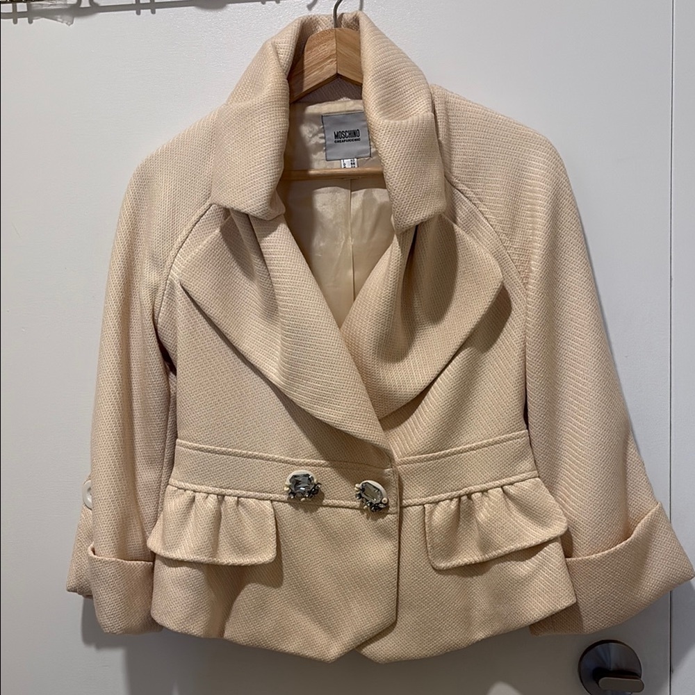 Moschino cheap and chic Cream Women's Jacket